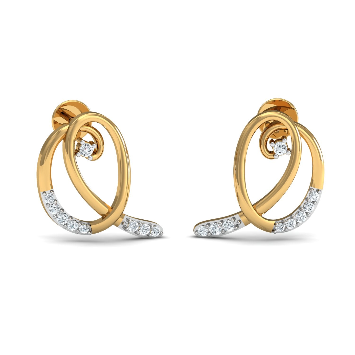Nidal Jewels | Cosmic Coil Gold and Diamond Pendant Set